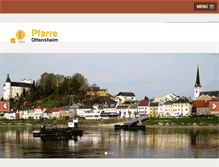 Tablet Screenshot of pfarre.ottensheim.at